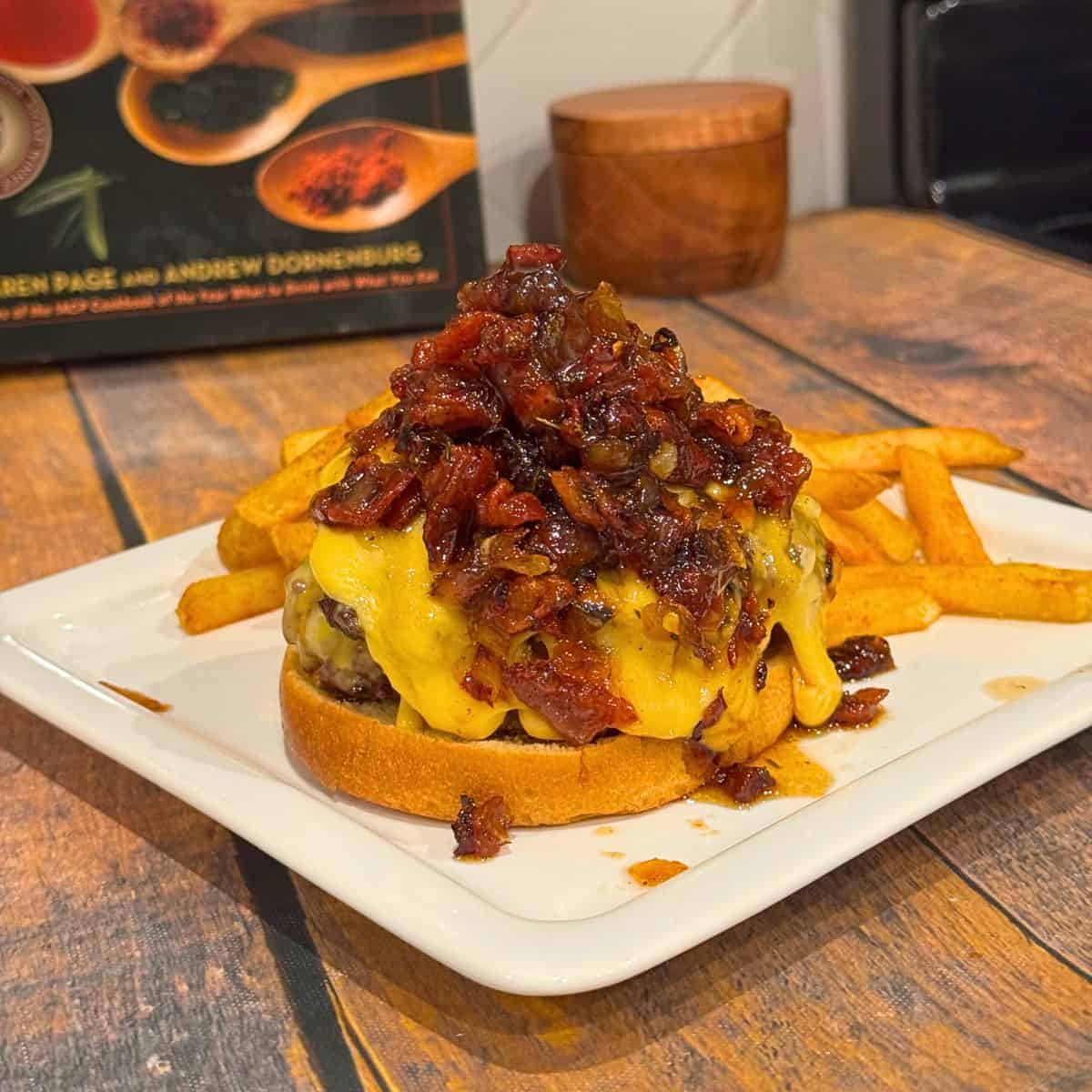 Bacon Jam Smash Burgers