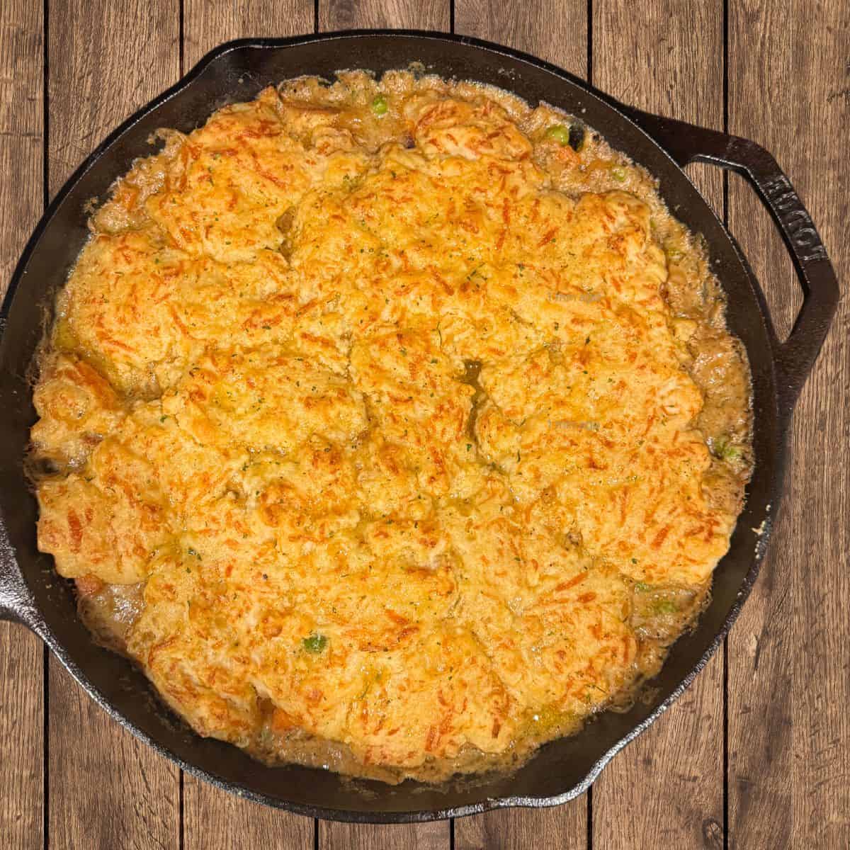 Cheddar Bay Biscuit Chicken Pot Pie