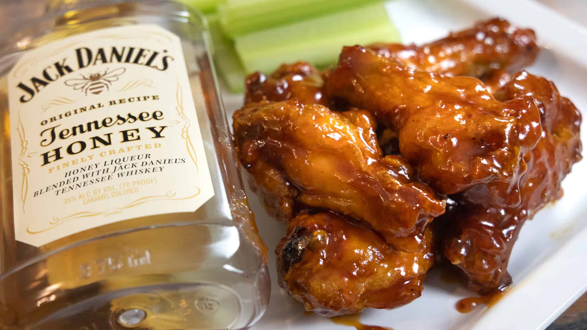 Jack Daniels Hot Honey Chicken Wings