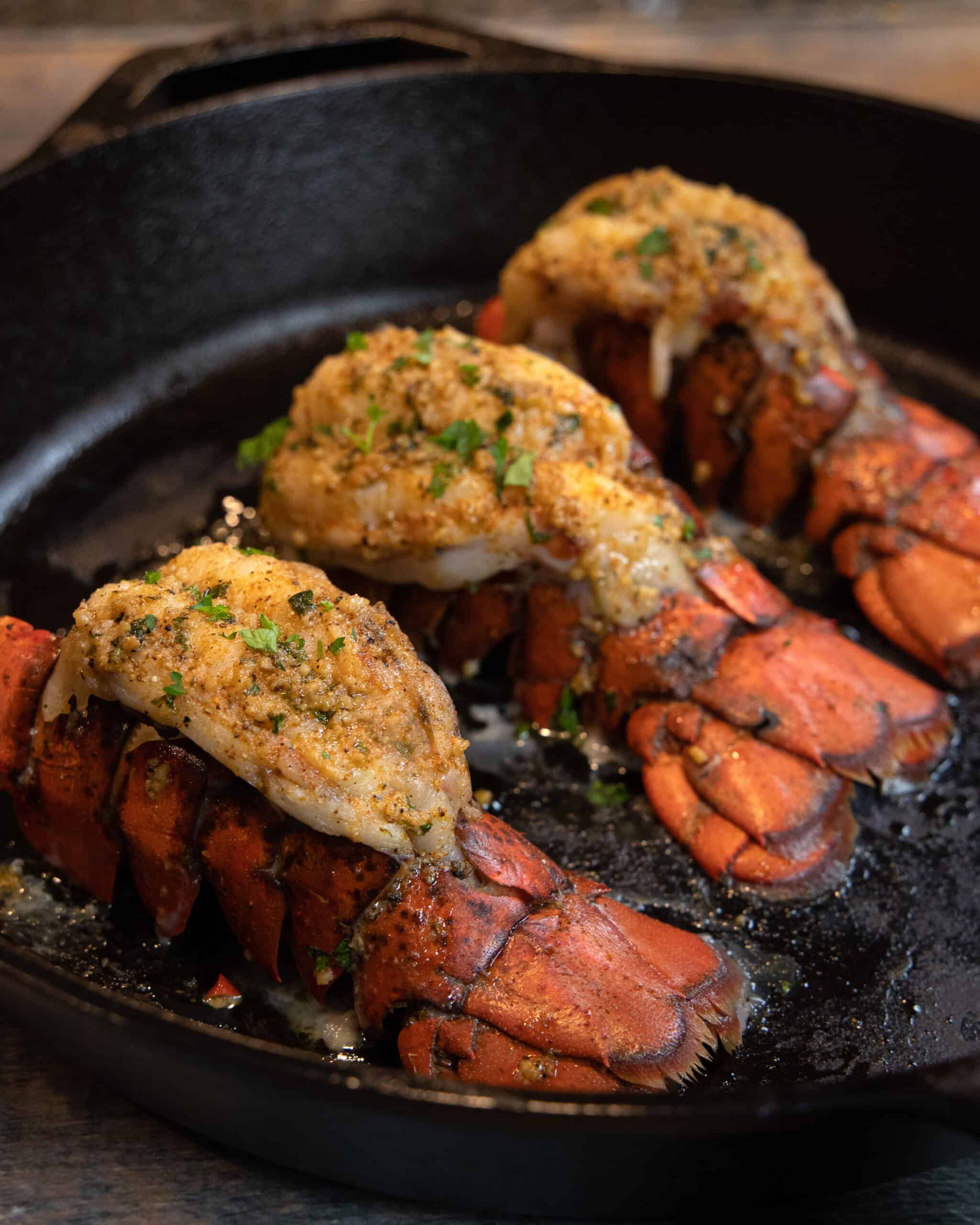 Cajun Garlic Butter Lobster Tails
