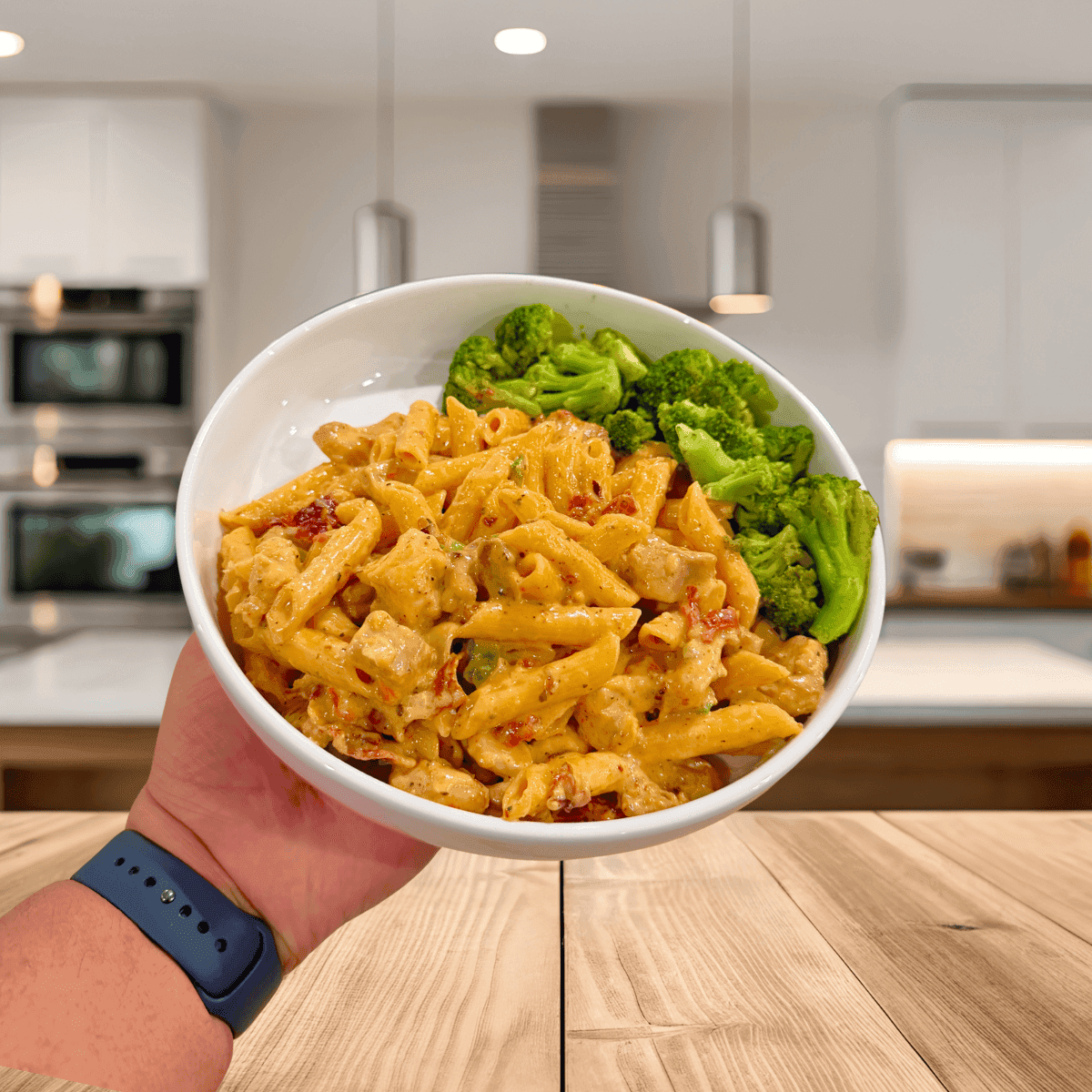 Cajun Chicken & Bacon Pasta with Sun-Dried Tomato Cream Sauce